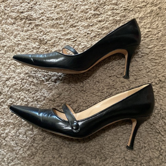 Manolo Blahnik Vintage Black Heels - Picture 5 of 9